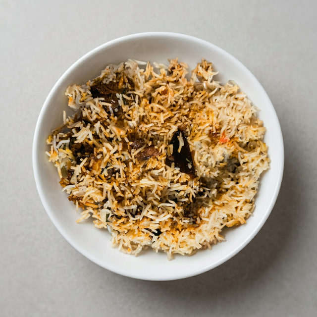 Mushroom Fry Pulao - Regular.